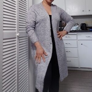 J.jill Women's Linen Blend Cardigan Long Sleeve, Size L